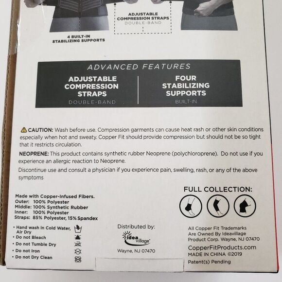 NIB Copper Fit Back Support & Compression Gloves Bundle S/M - Picture 7 of 16